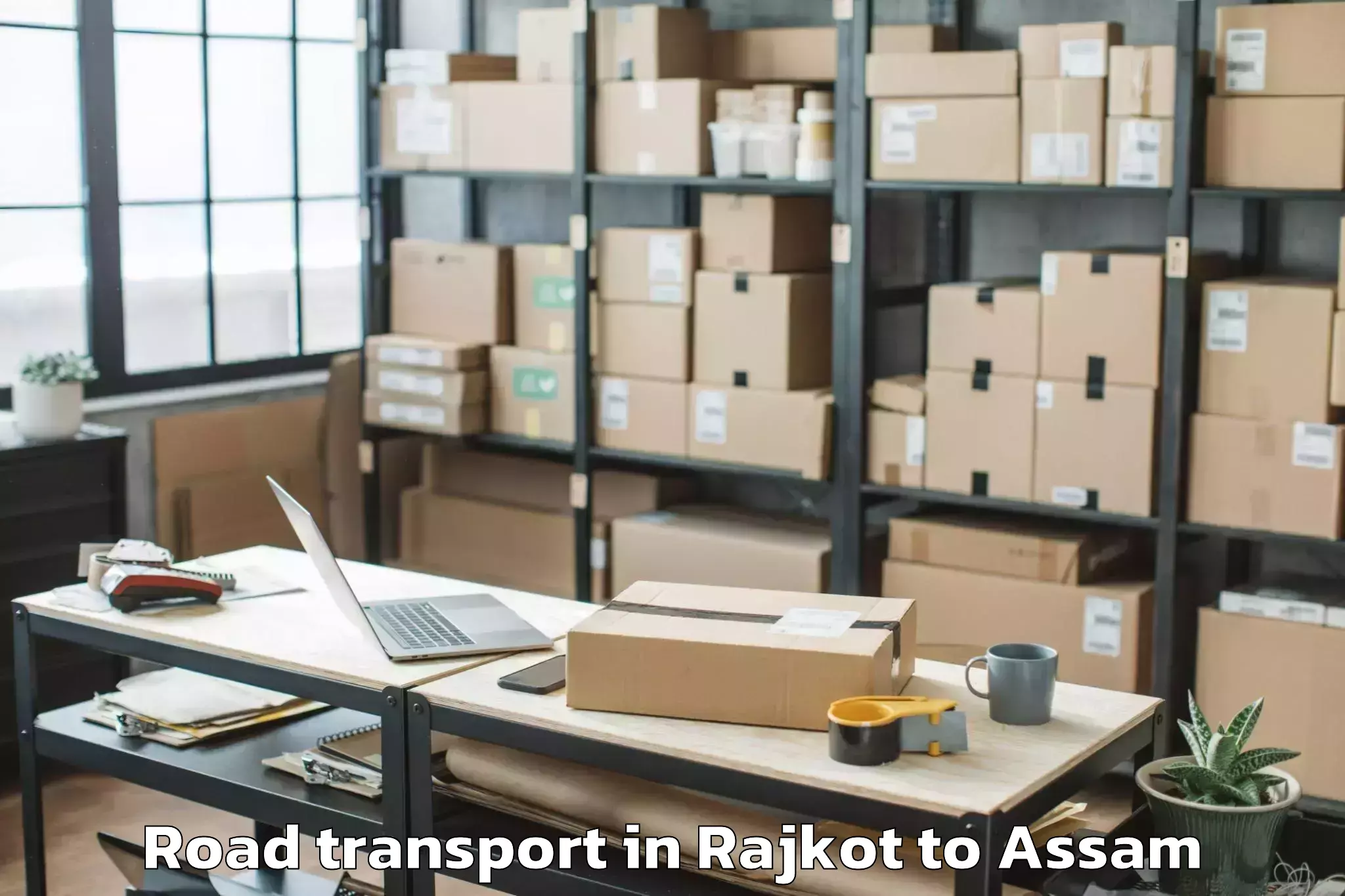 Hassle-Free Rajkot to Titabor Road Transport